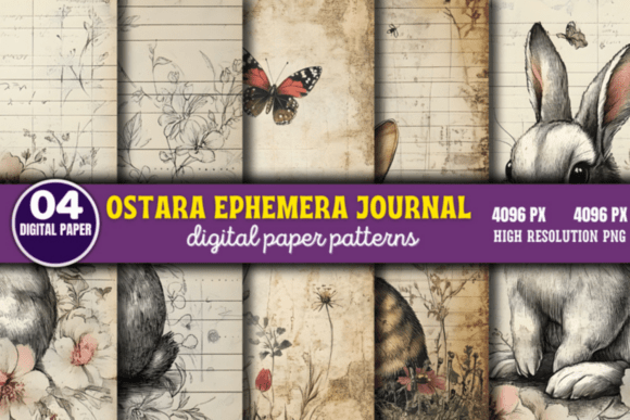 Download Ostara Ephemera Journal Digital Pattern - Premium Resources