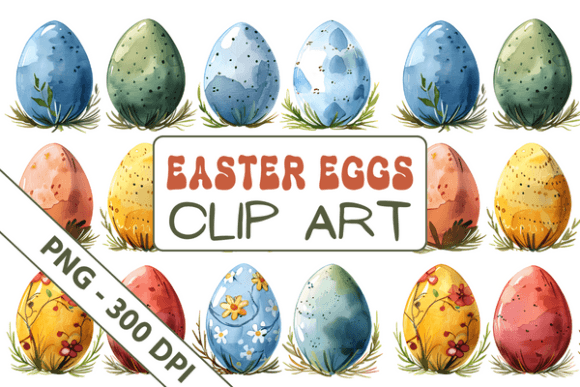 Download Watercolor Easter Eggs Clipart 01 - Eggs clipart Collection