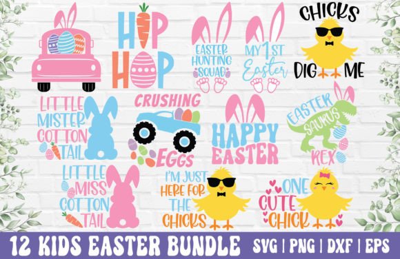 Download Easter SVG Bundle - Kids Easter PNG - Kids easter png Collection